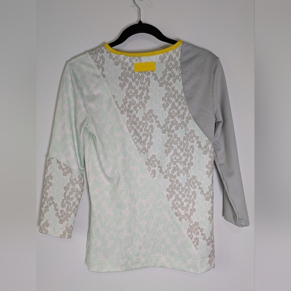 Stella McCartney for adidas Women's coloblock pattern Crew Neck Top Medium Eu40 - Picture 7 of 13